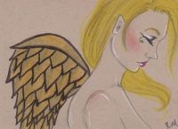 Gold winged angel